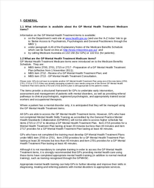 Printable Mental Health Intake Assessment Forms