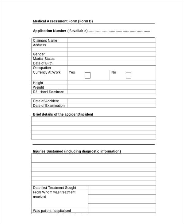 FREE 36+ Health Assessment Forms in PDF | MS Word