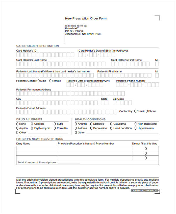 new mail service order form1
