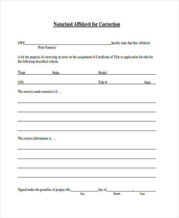 FREE 10 Consent Affidavit Forms In PDF MS Word