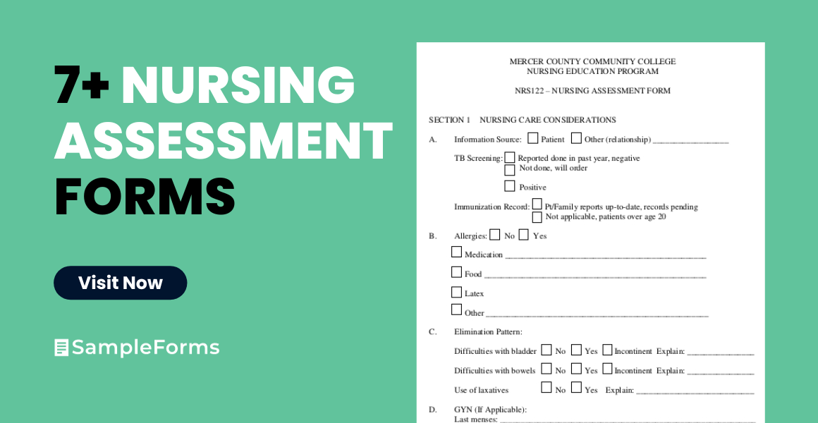 nursing assessment formss