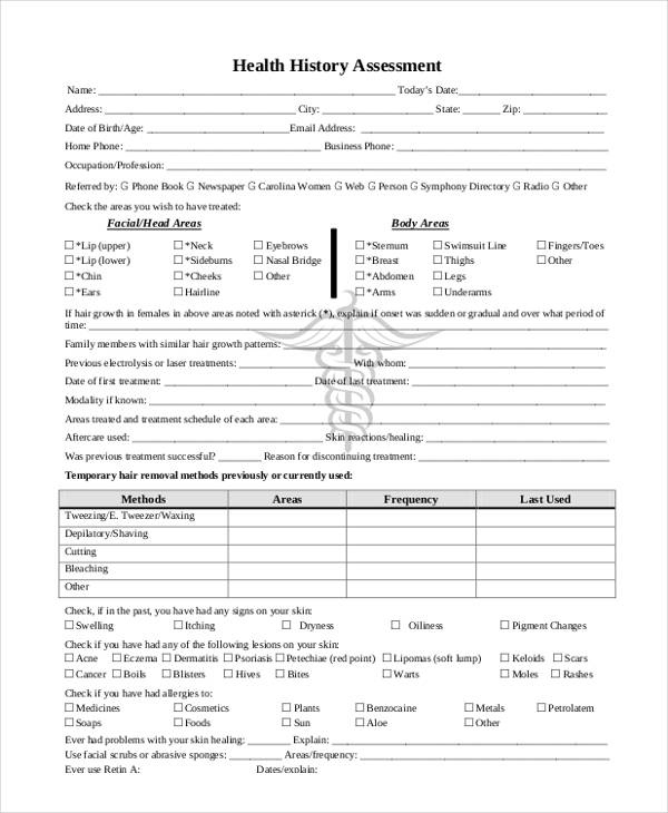 nursing health history assessment form2