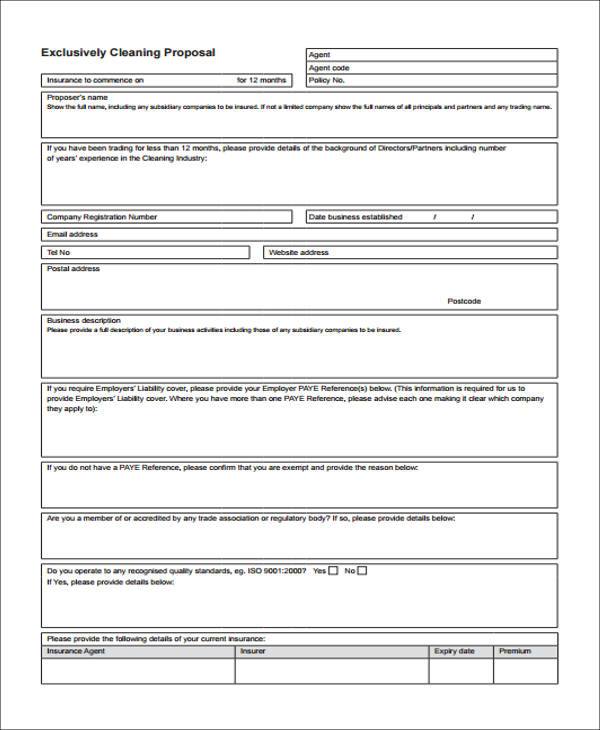 office cleaning proposal form1