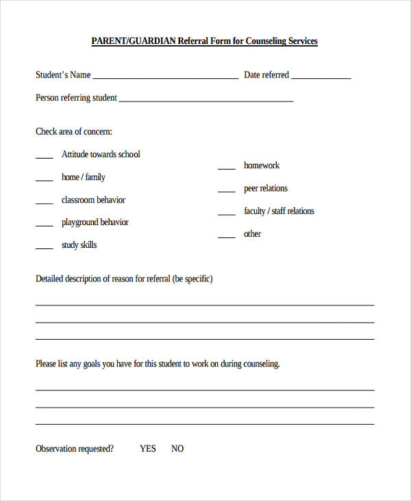 FREE 37 Counseling Forms In PDF