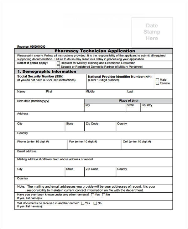FREE 36+ Job Application Forms in PDF | MS Word | Excel