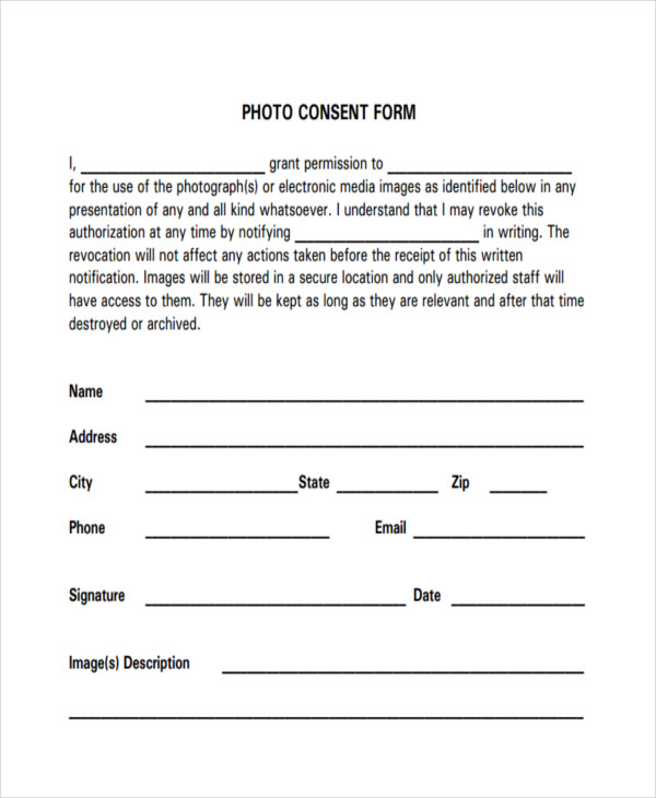 picture consent form