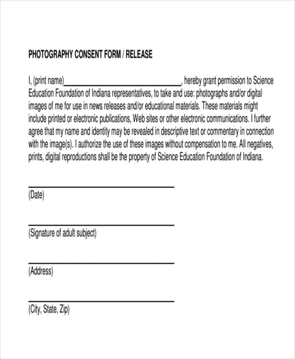 print consent and form