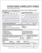 printable consumer complaint form