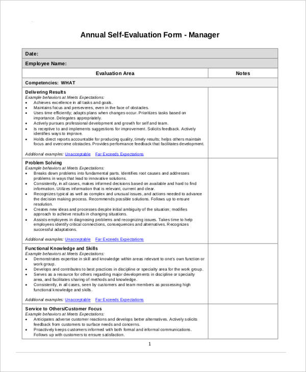 free-23-self-evaluation-form-samples-in-pdf-ms-word-excel