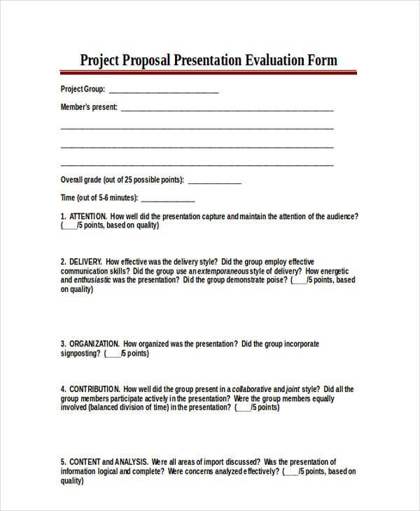 project proposal presentation evaluation form1