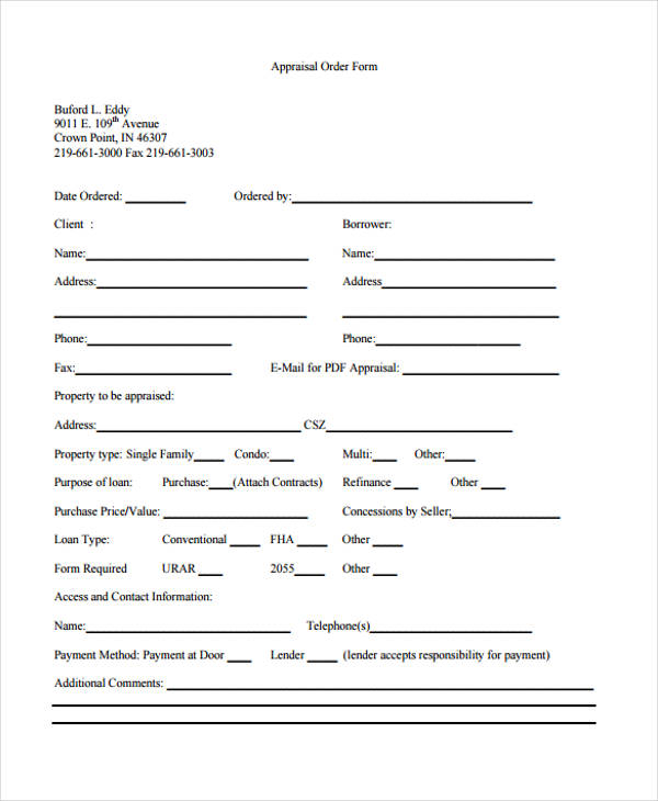 FREE 13+ Blank Appraisal Forms in PDF | MS Word | Excel