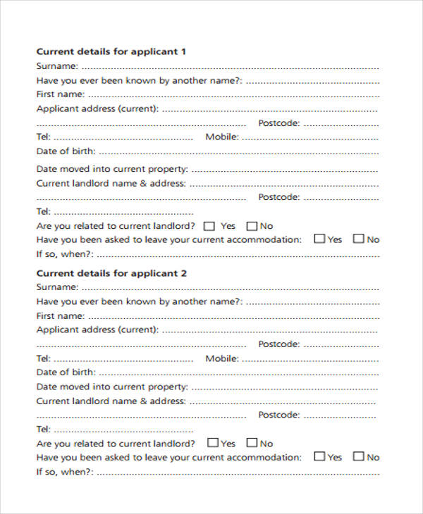rent deposit scheme application form