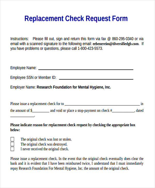 replacement check request1
