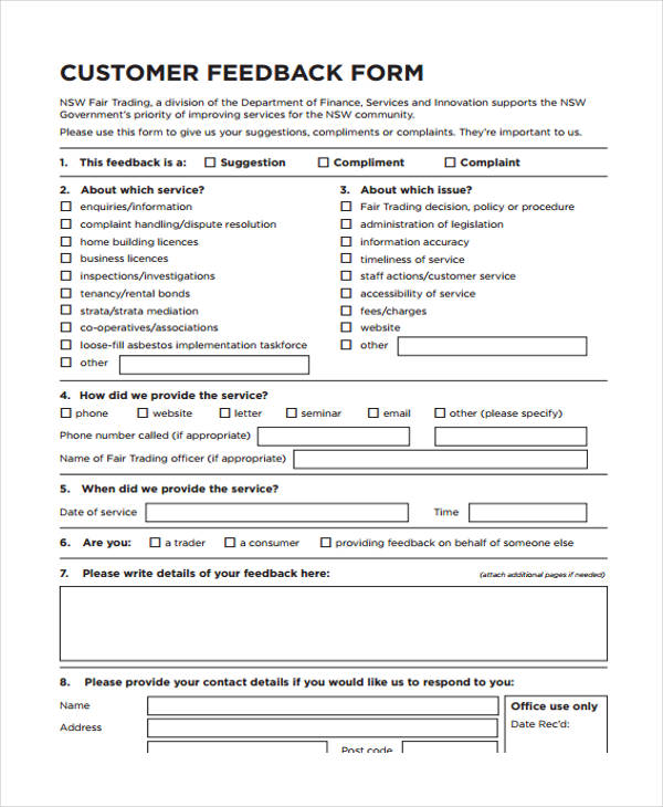 sample presentation feedback survey form1