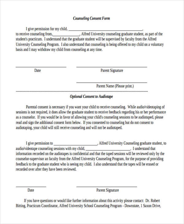 FREE 37 Counseling Forms In PDF