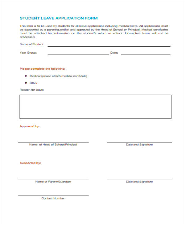 FREE 42+ Student Application Forms in PDF MS Word Excel
