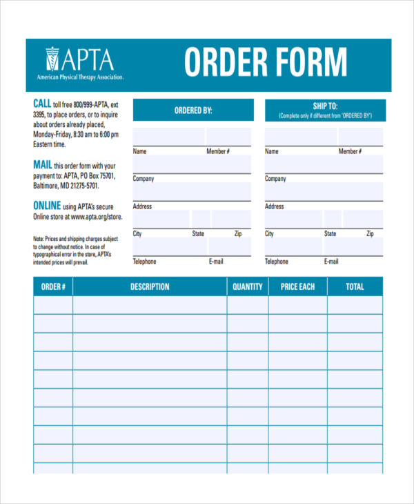 FREE 9+ Delivery Order Forms in PDF MS Word