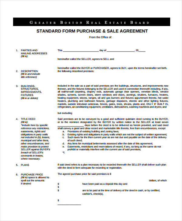 FREE 35+ Sales Agreement Form Samples, PDF, MS Word, Google Docs