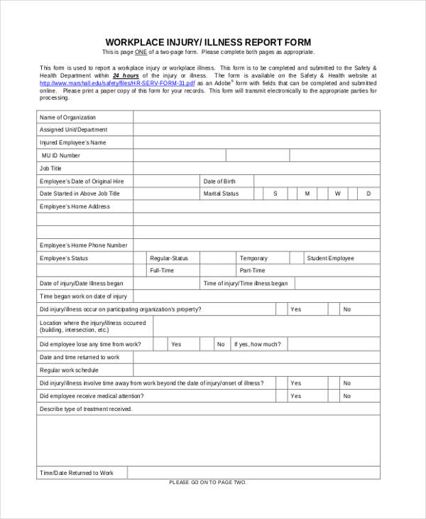 Workplace Investigation Report Template