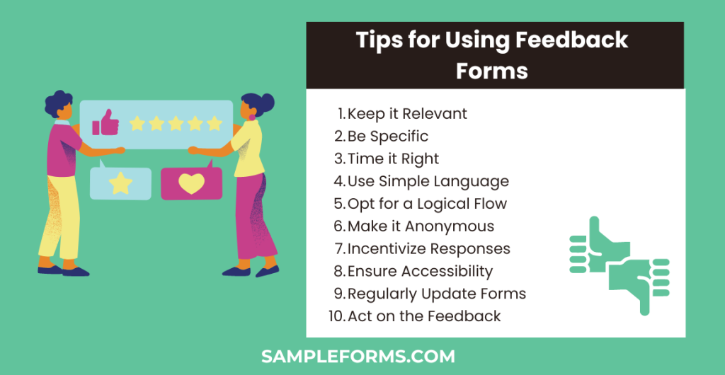 tips for using feedback forms 1024x530