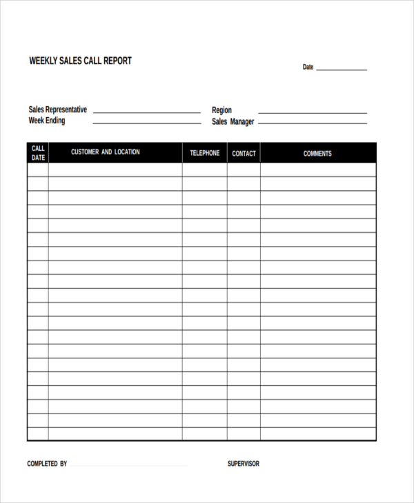 FREE 15+ Sales Report Form Samples in PDF MS Word