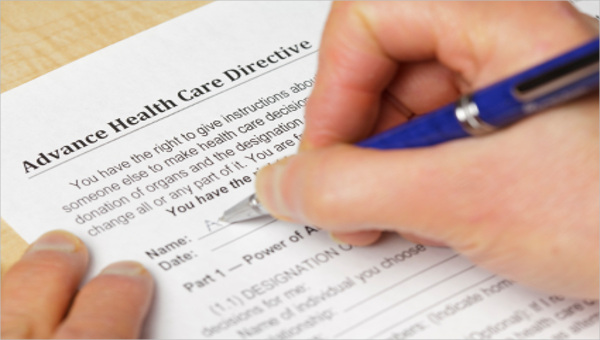  health care directive form samples free sample example format download