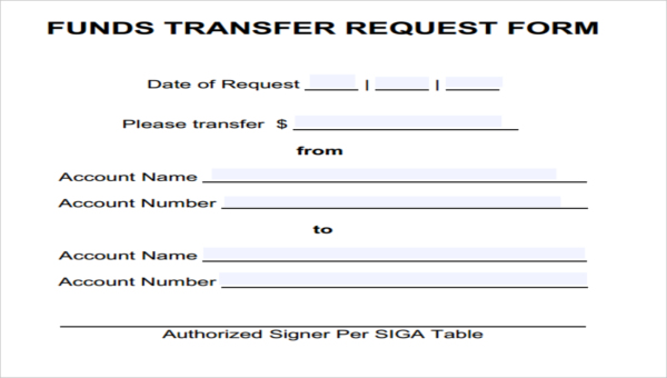 Bank Transfer Form Pdf Fill Online Printable Fillable Blank 