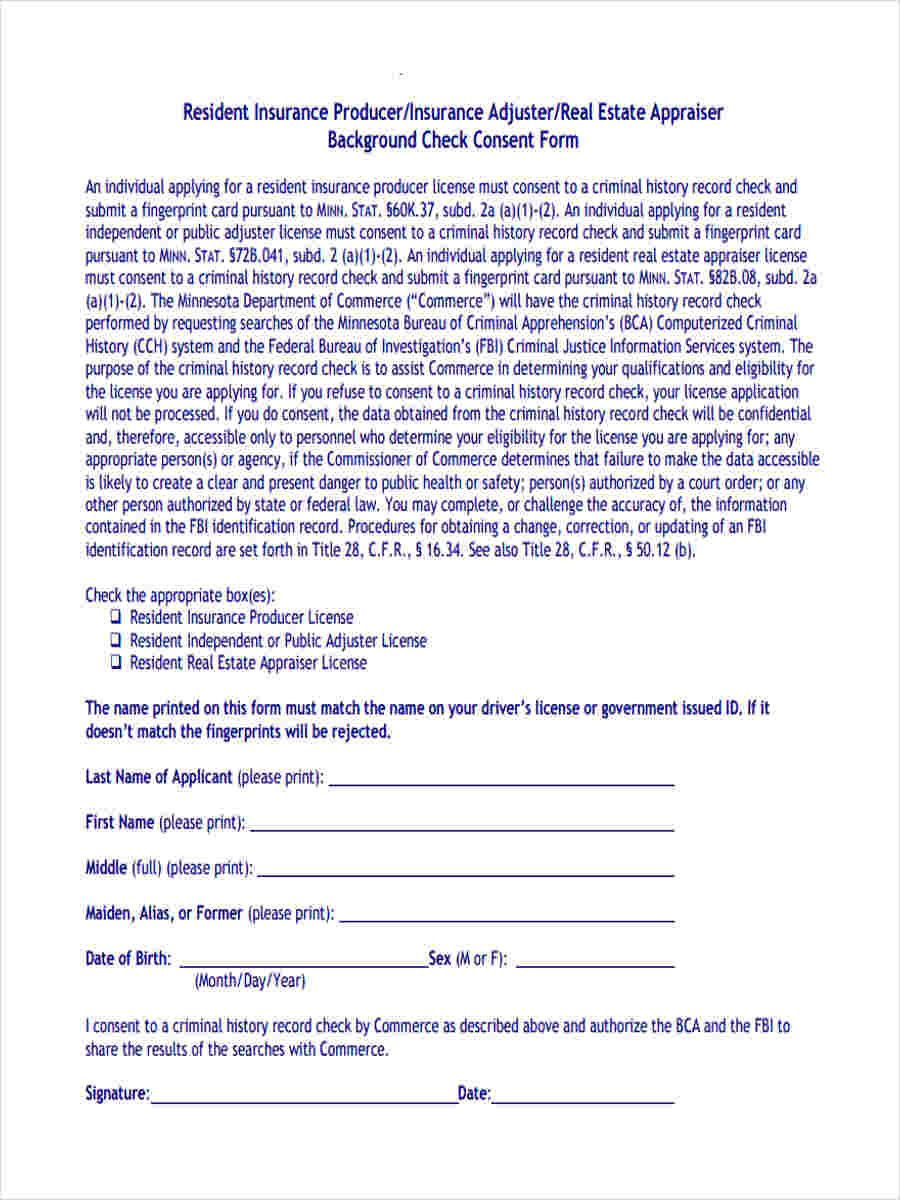Driver Check Consent FREE 10+ Check Consent Forms in PDF | Ms Word