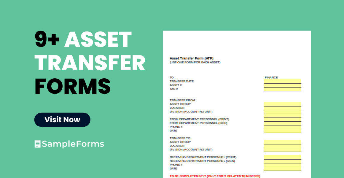 asset transfer forms