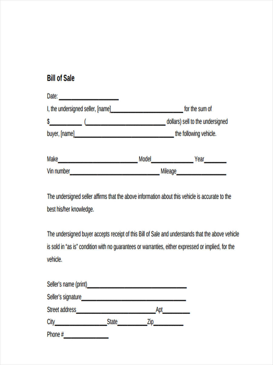 bill-of-sale-form-for-vehicle