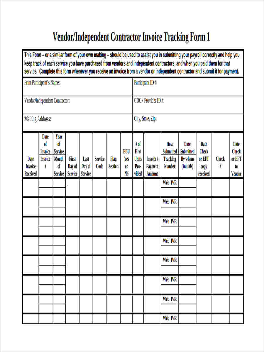 free 8 blank invoice forms in pdf ms word excel