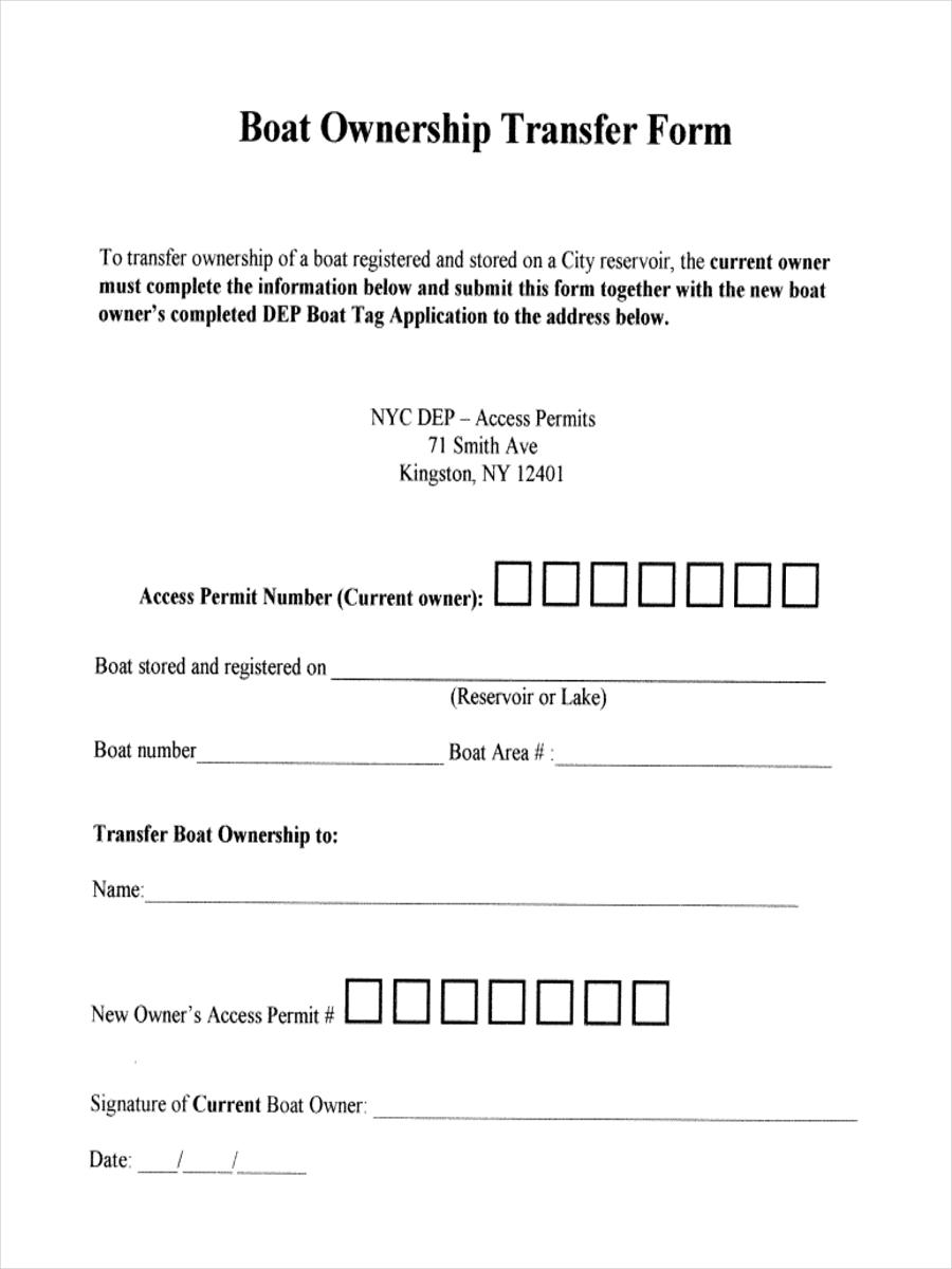 Fillable Transfer Of Ownership Form Printable Pdf Download Bank2home