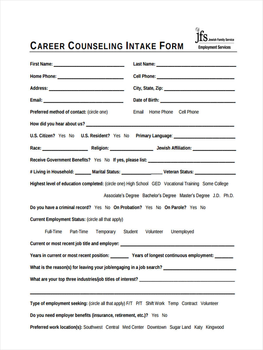 free-9-counseling-intake-forms-in-pdf-ms-word