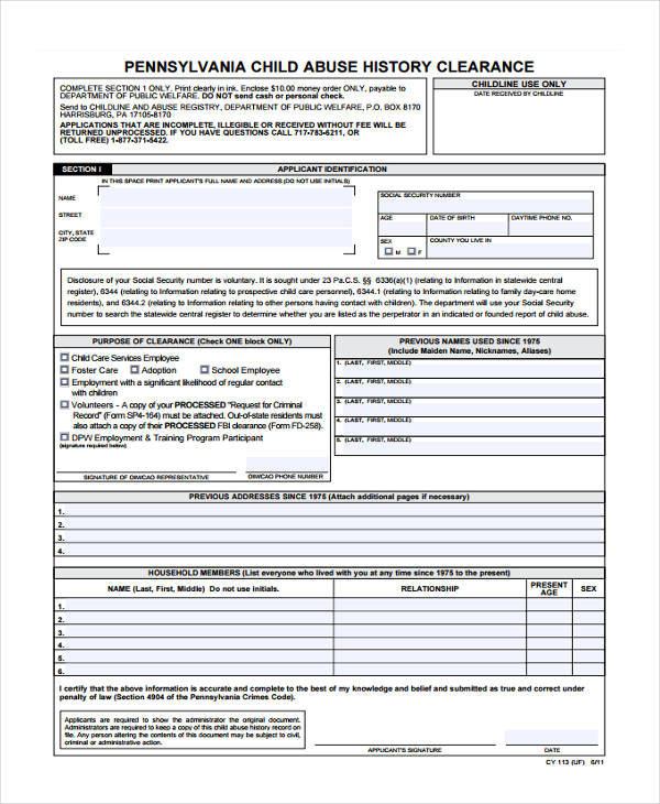 FREE 28 Sample Clearance Forms In PDF Ms Word