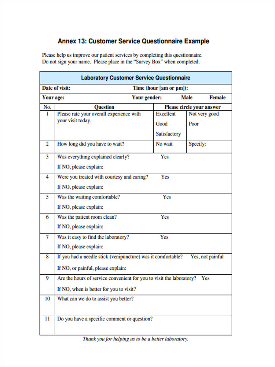 Example Of Survey Questionnaire About Ict