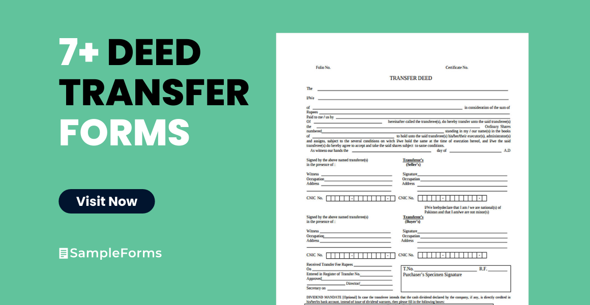 deed transfer form