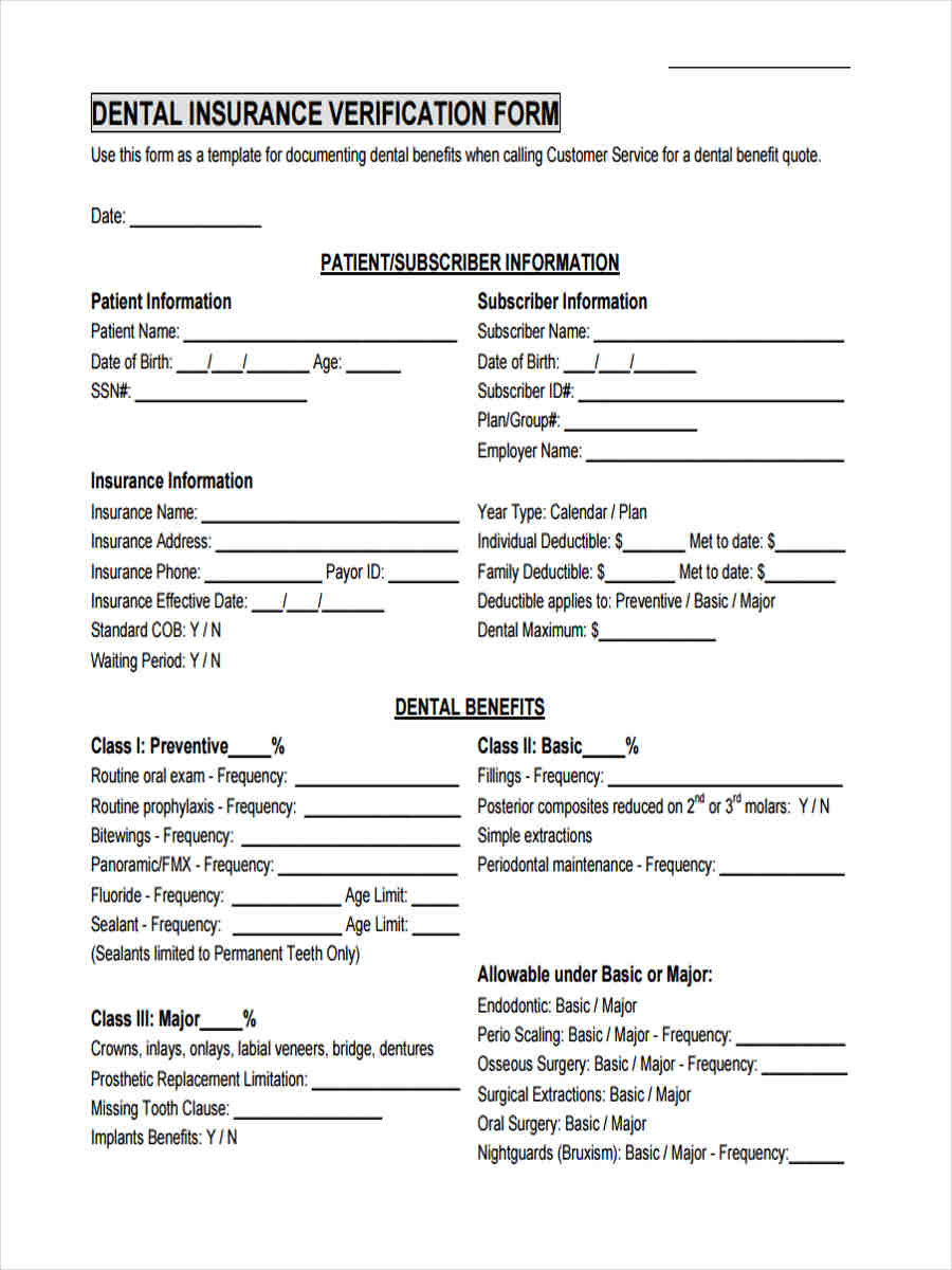 Dental Insurance Verification Form Download Earth base dental-insurance-verification-form-download-earth-base