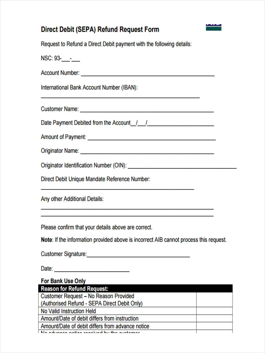 FREE 10 Refund Request Forms In PDF Ms Word Excel