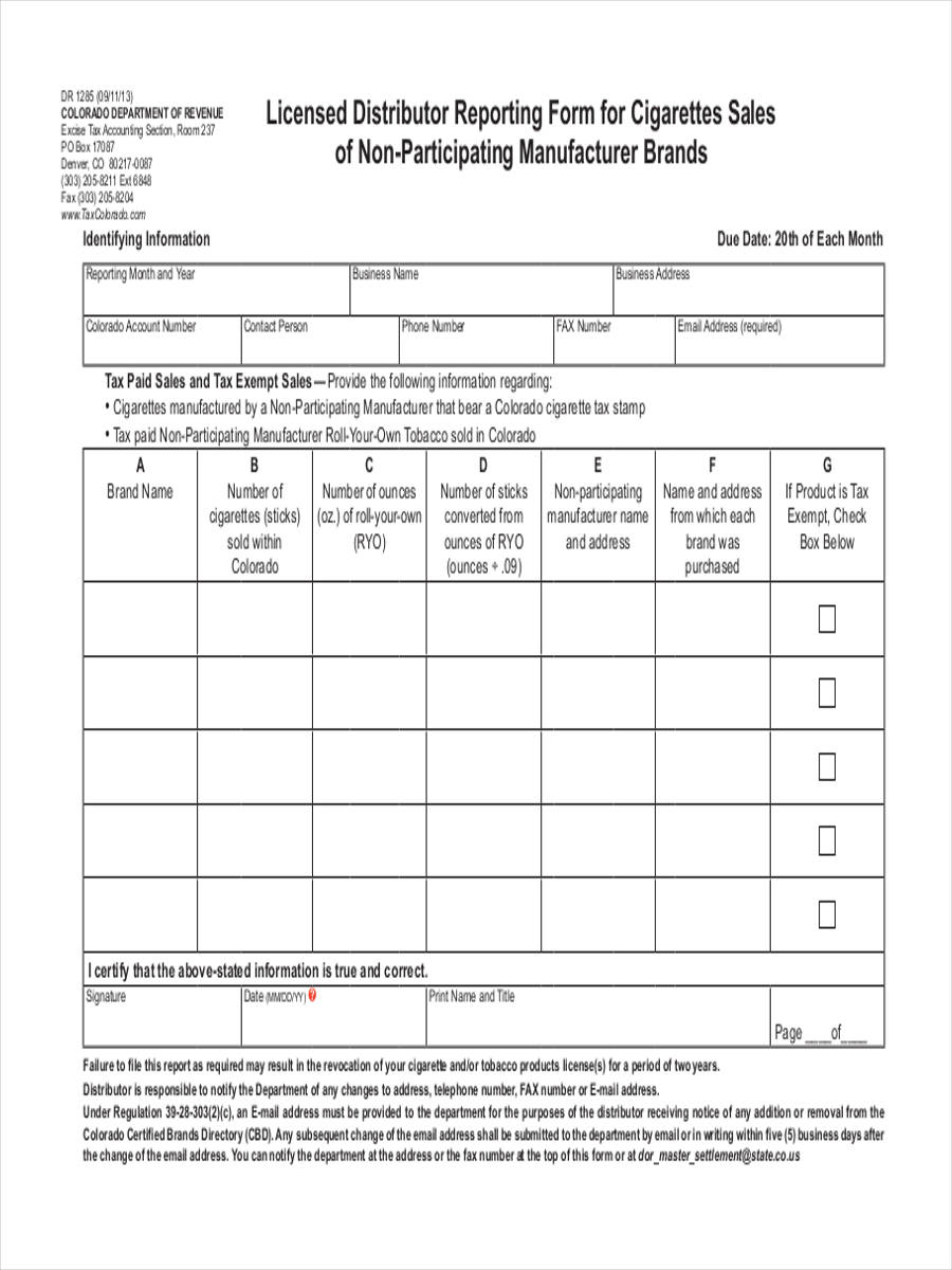 FREE 22+ Sales Report Forms in PDF  MS Word Throughout Sales Rep Visit Report Template