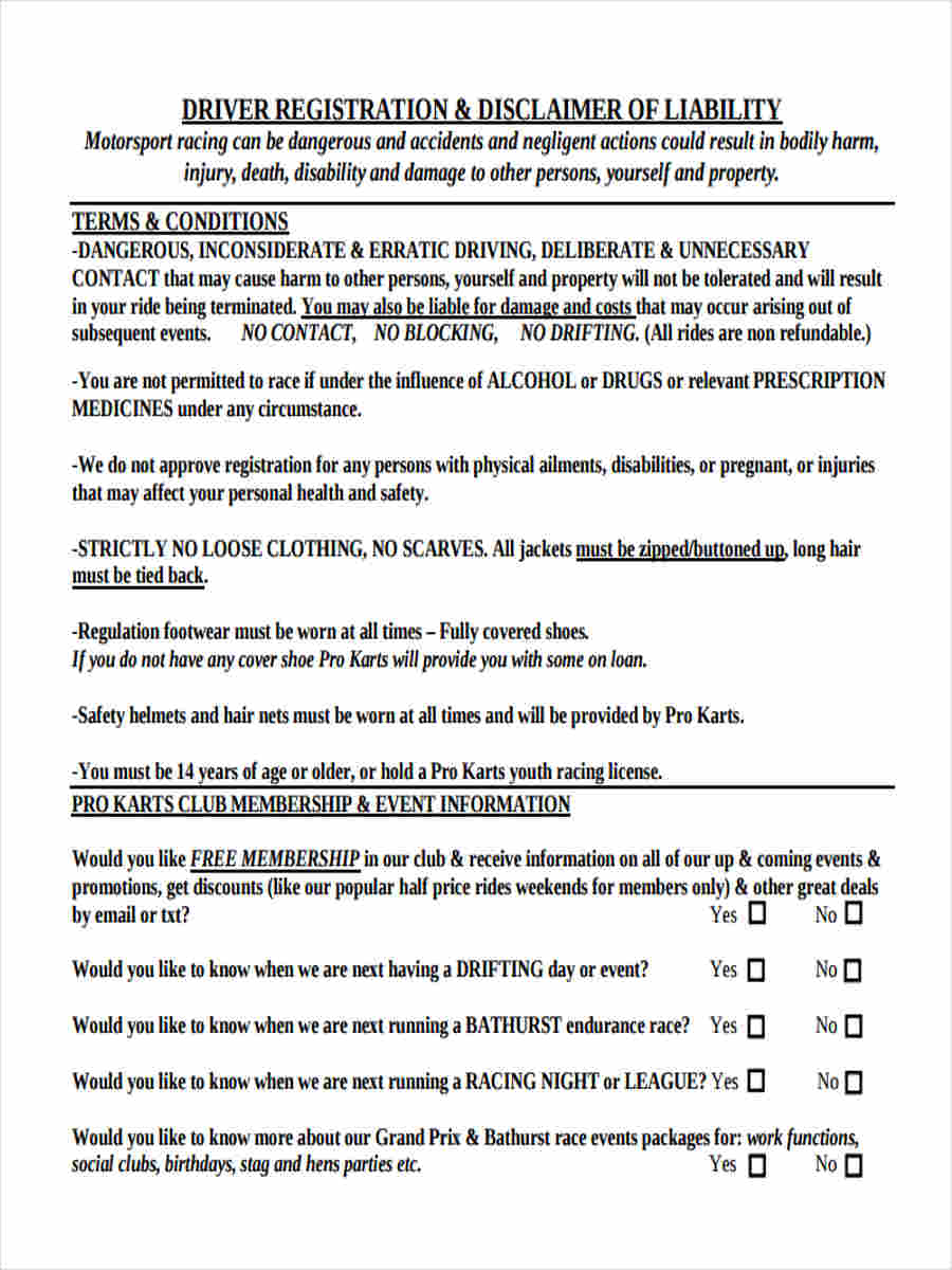 25 Liability Forms in PDF