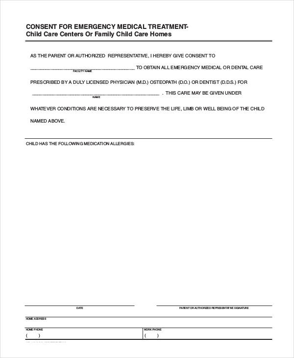 FREE 20+ Medical Consent Forms in PDF | Ms Word