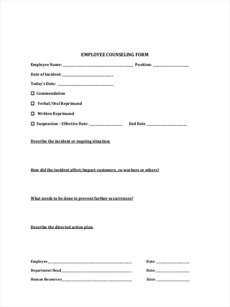 FREE 34+ Counselling Forms in PDF | Ms Word