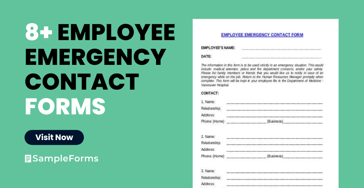 employee emergency contact form