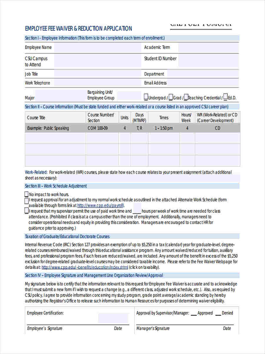 free-8-employee-waiver-forms-in-pdf-ms-word