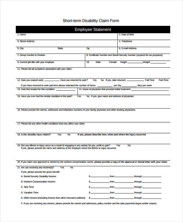 FREE 15+ Employee Statement Forms in PDF | Ms Word