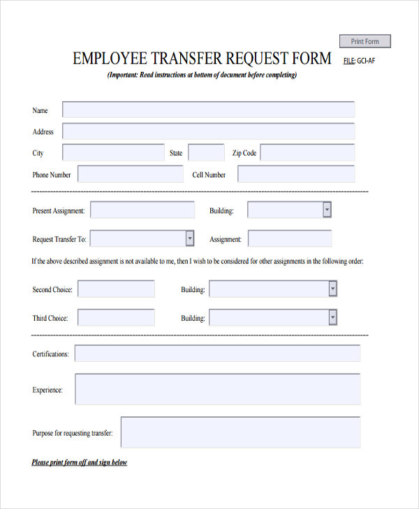 employee transfer