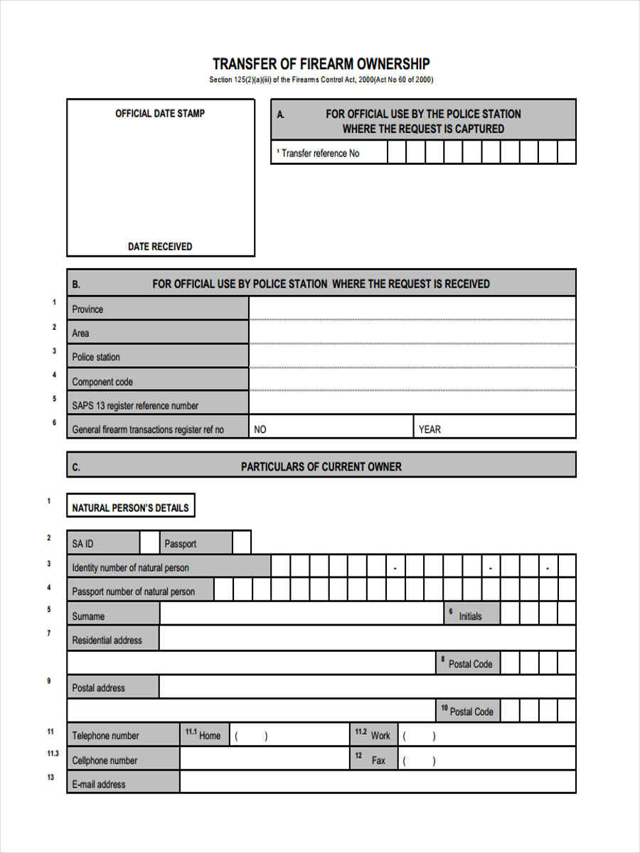 FREE 38+ Transfer Forms in PDF Ms Word Excel