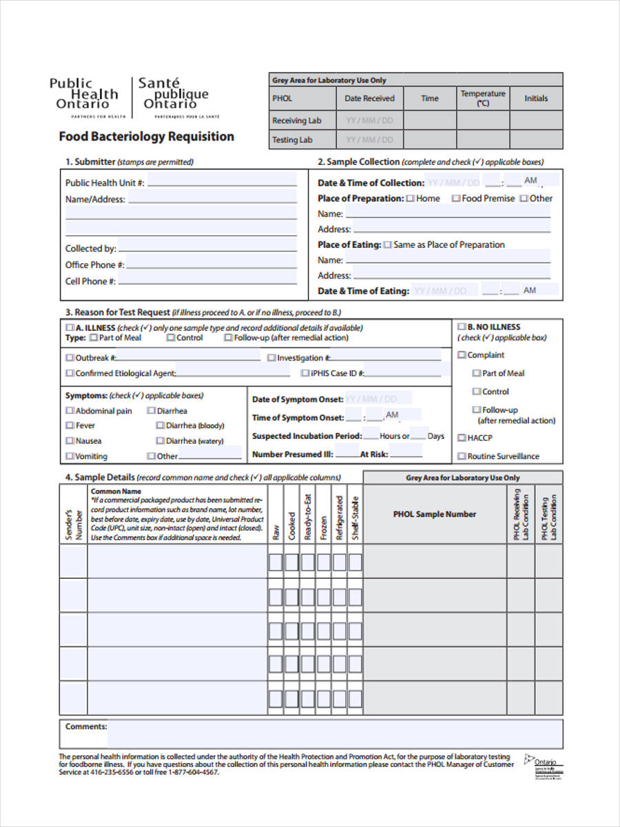 FREE 6+ Food Requisition Forms in MS Word | PDF | Excel