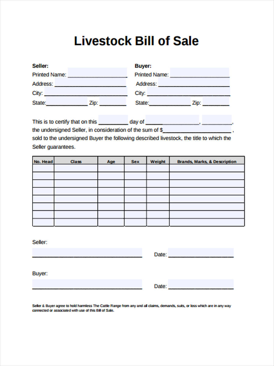 free-5-sample-livestock-bill-of-sale-forms-in-pdf