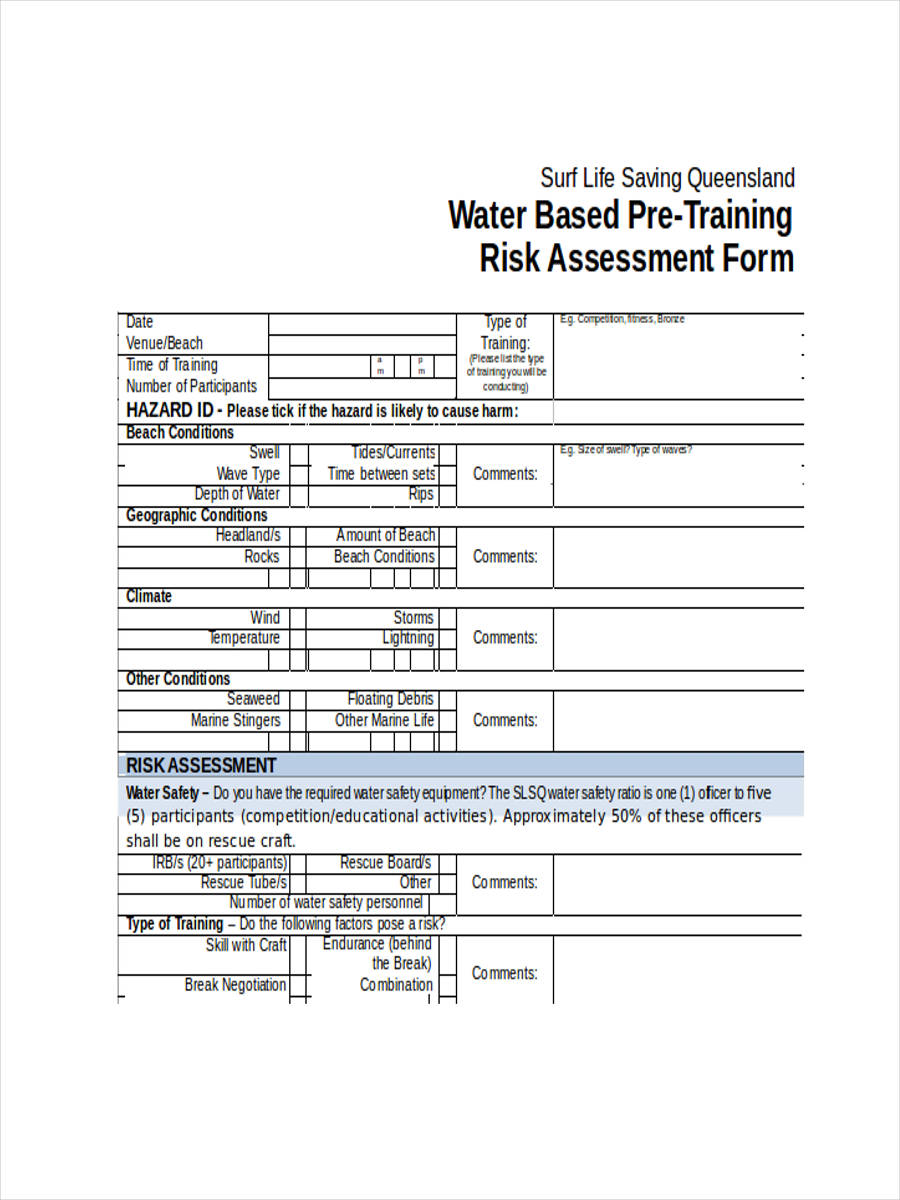 FREE 13+ Training Assessment Forms in MS Word | PDF